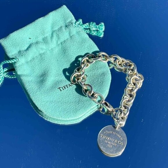 Tiffany & Co. Circle Tag Charm Bracelet - Picture 1 of 8